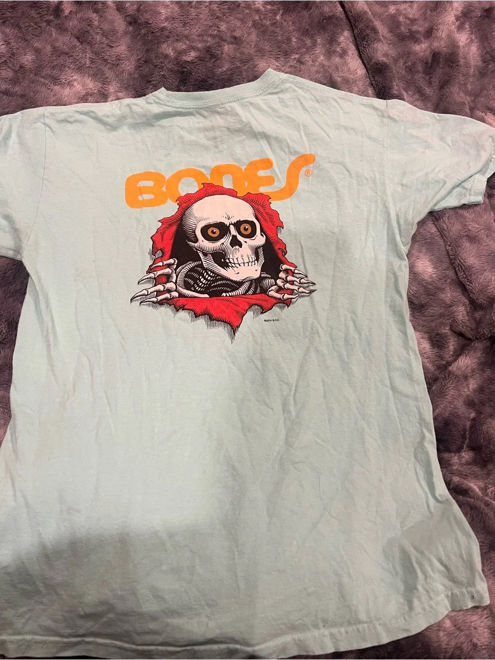 Graphic Skull Tee - Light Blue Kids Shirt